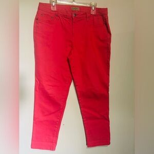Earl Jeans Coral Colored Straight Leg Denim